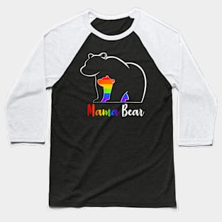 LGBT Mama Bear Gay Pride Equal Rights Mom Love Hug Baseball T-Shirt